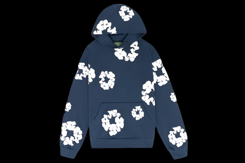 Denim tears navy blue hoodie