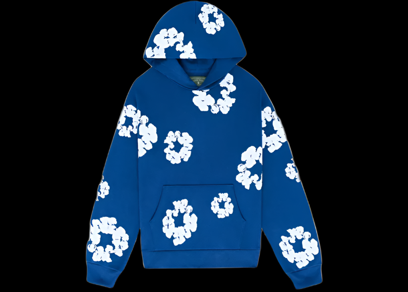 Denim tears royal blue hoodie