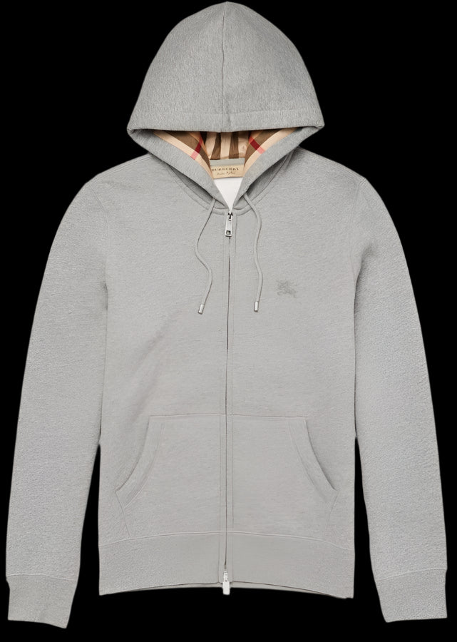 burberry zip up grey