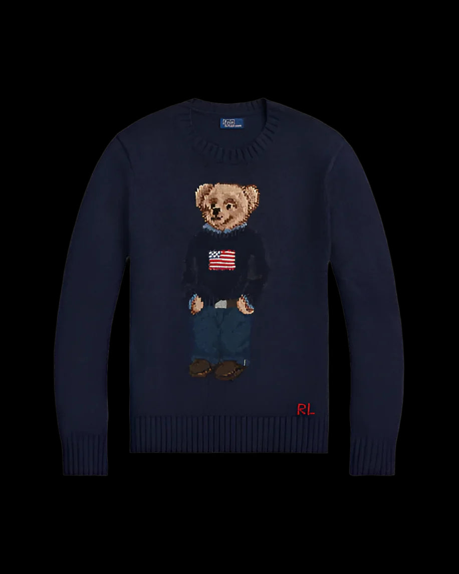ralph lauren bear sweater
